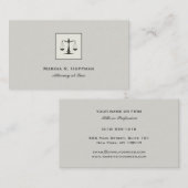 プレーンシック弁護士ジャスティススケールプロフェッショナル 名刺 (正面/裏面)