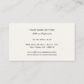 プレーンシック弁護士ジャスティススケールプロフェッショナル 名刺 (裏面)