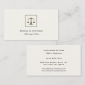 プレーンシック弁護士ジャスティススケールプロフェッショナル 名刺 (正面/裏面)