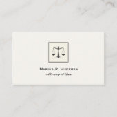 プレーンシック弁護士ジャスティススケールプロフェッショナル 名刺 (正面)