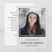 プレーンシルバー 思い出の写真を添えての追悼 (正面/裏面)