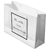 プレーンシンプルエレガントウェディングラージ抱き枕 ラージペーパーバッグ (正面アングル)