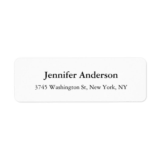 プレーンシンプルエレガントミニマクラシカルリスト ラベル (正面)