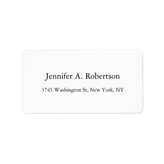 プレーンシンプルエレガントミニマクラシカルリスト ラベル (正面)