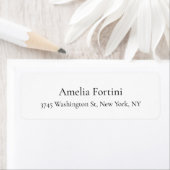 プレーンシンプルエレガントミニマモダンリスト ラベル (インサイチュ)