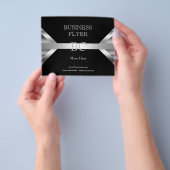 プレーンシンプルシルバー白黒モノグラム4D2 チラシ (手)