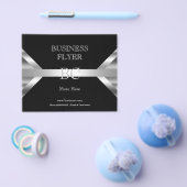 プレーンシンプルシルバー白黒モノグラム4D2 チラシ (シングル)