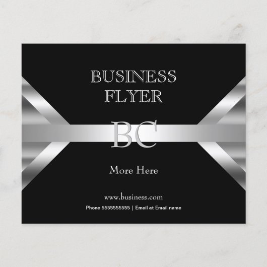 プレーンシンプルシルバー白黒モノグラム4D2 チラシ (正面)