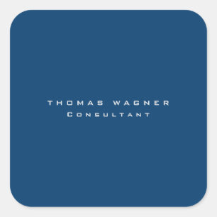 プレーンシンプルトレンディーブルー スクエアシール