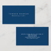 プレーンシンプルトレンディーブルー 名刺 (正面/裏面)