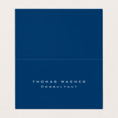 プレーンシンプルトレンディーブルー 名刺 (外部フラット)