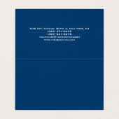 プレーンシンプルトレンディーブルー 名刺 (内部フラット)