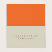 プレーンシンプルトレンディーモダンミニマリスト 名刺 (外部フラット)