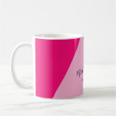 プレーンシンプルフェミニンミニマル書道 コーヒーマグカップ (左)