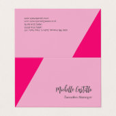 プレーンシンプルフェミニンミニマル書道 名刺 (外部フラット)