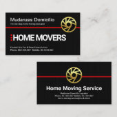 プレーンシンプルブラックリグランジードライン移動 名刺 (正面/裏面)