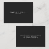 プレーンシンプルプロフェッショナルチュビービジネスカード 名刺 (正面/裏面)