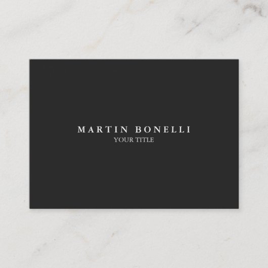 プレーンシンプルプロフェッショナルチュビービジネスカード 名刺 (正面)