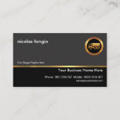 プレーンシンプルプロフェッショナルトラック輸送 名刺 (裏面)