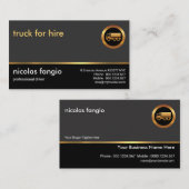 プレーンシンプルプロフェッショナルトラック輸送 名刺 (正面/裏面)