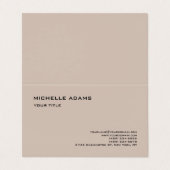 プレーンシンプルプロフェッショナルモダン 名刺 (外部フラット)