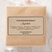 プレーンシンプルボール紙のルック原料ラベル ラベル (インサイチュ)