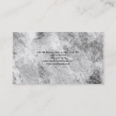 プレーンシンプルミニマルデザイングレー 名刺 (裏面)