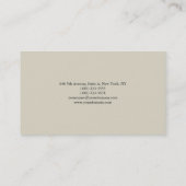 プレーンシンプルミニマルデザイン 名刺 (裏面)