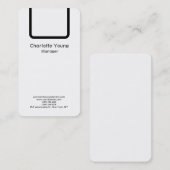 プレーンシンプルミニマルプロフェッショナル白黒 名刺 (正面/裏面)