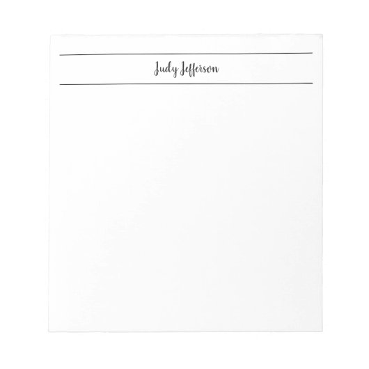 プレーンシンプルモダンミニマル手書き ノートパッド (正面)