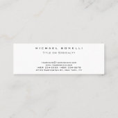 プレーンシンプルモノグラムスキニー赤い名刺 スキニー名刺 (裏面)