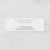 プレーンシンプルモノグラムスキニー赤い名刺 スキニー名刺 (裏面)