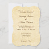 プレーンシンプルヴィンテージアンティーク結婚式招待状 招待状 (正面)