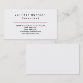 プレーンシンプル白黒クリーンプロフェッショナル 名刺 (正面/裏面)