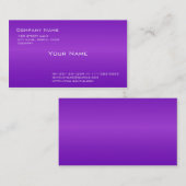 プレーンシンプル、エレガントパープルの名刺。 名刺 (正面/裏面)
