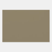 プレーンジンジャーフォーチュンクッキーブラウンシェード3トーン ラッピングペーパーシート (正面3)