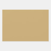 プレーンジンジャーフォーチュンクッキーブラウンシェード3トーン ラッピングペーパーシート (正面2)