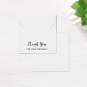 プレーンスクエアサンキューネックレスディスプレイカード (デスク)