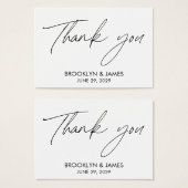 プレーンスクリプト結婚式の引き出物ラベル白 (正面&裏面)