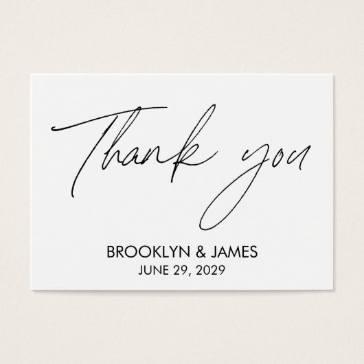 プレーンスクリプト結婚式の引き出物ラベル白 (正面)