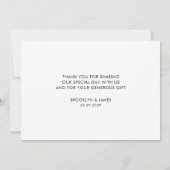 プレーンスクリプ結婚トのサンキューカード サンキューカード (裏面)