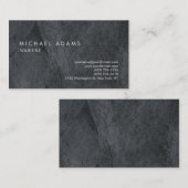 プレーンスタイリッシュグレーテクスチャプロフェッショナルモダン 名刺 (正面/裏面)
