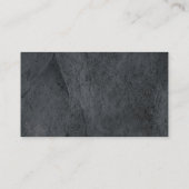 プレーンスタイリッシュグレーテクスチャプロフェッショナルモダン 名刺 (裏面)