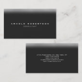 プレーンスタイリッシュグレープロフェッショナル名刺 名刺 (正面/裏面)