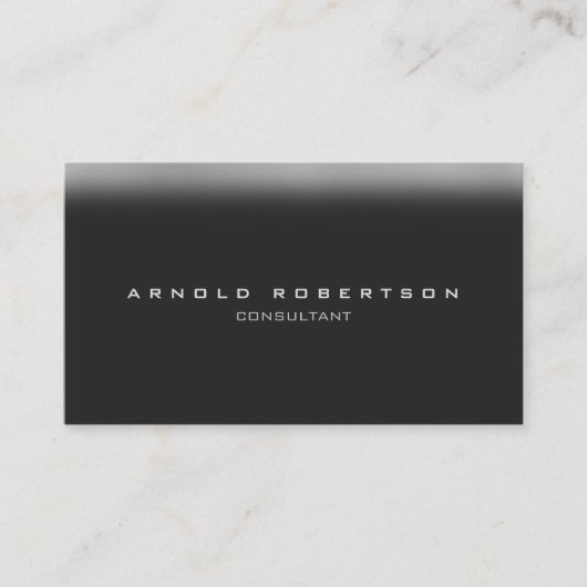 プレーンスタイリッシュグレープロフェッショナル名刺 名刺 (正面)