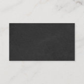 プレーンスタイリッシュグレーホワイトプロフェッショナルユニーク 名刺 (裏面)