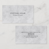プレーンスタイリッシュシンプルグレイクラシカルプロフェッショナル 名刺 (正面/裏面)