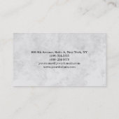 プレーンスタイリッシュシンプルグレイクラシカルプロフェッショナル 名刺 (裏面)
