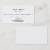 プレーンスタイリッシュシンプルプロフェッショナルクリーン 名刺 (正面/裏面)