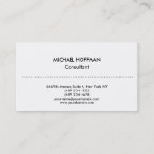 プレーンスタイリッシュシンプルプロフェッショナルクリーン 名刺 (正面)